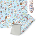 Cat Grooming Wrap, Cat Wrap Self-Adherent, Anti-Scratch Anti-Bite, Anti-Escape Grooming Bag for Cats Nail Clipping, Ear Cleaning, and Teeth Brushing (19.7 × 19.7" Dog)