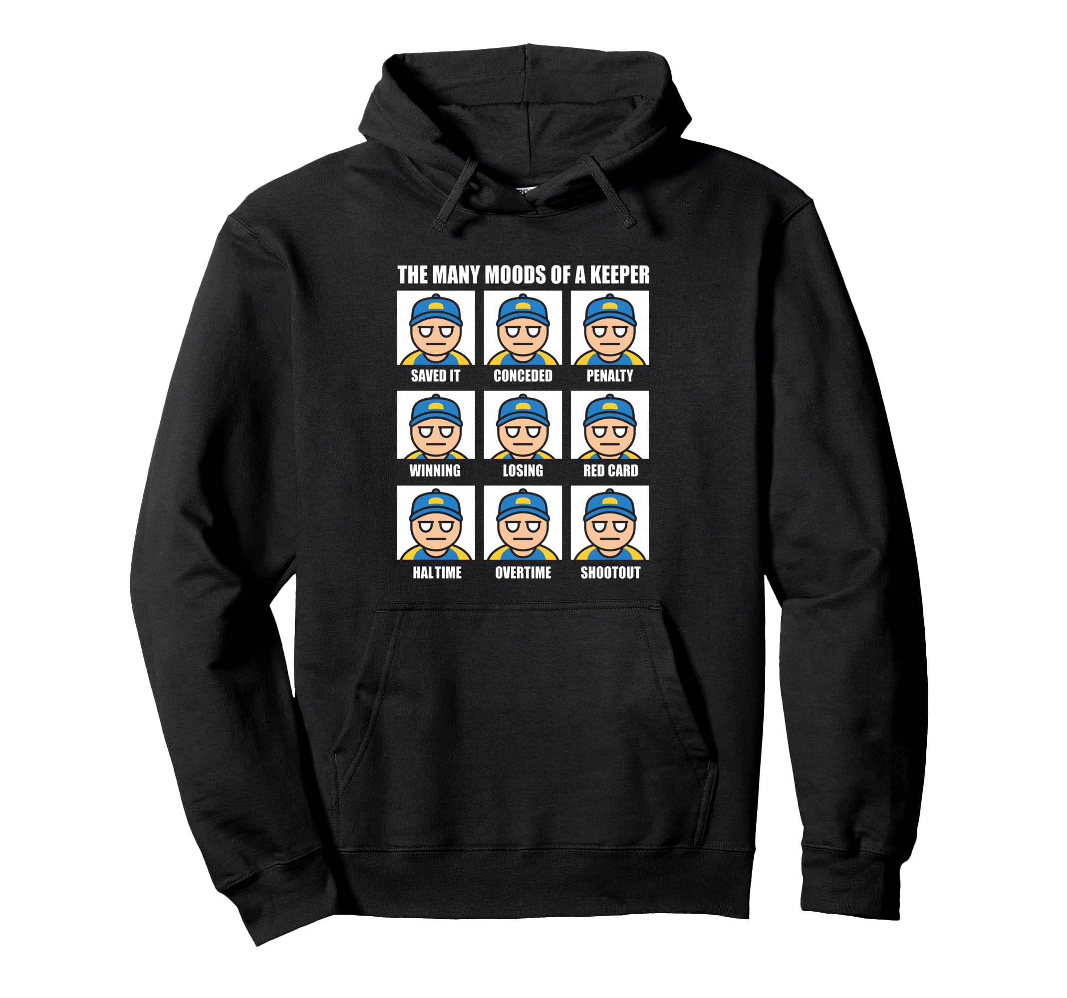 Many Moods Goalkeeper Soccer Football Hoodie - Streetwear Style Unisex