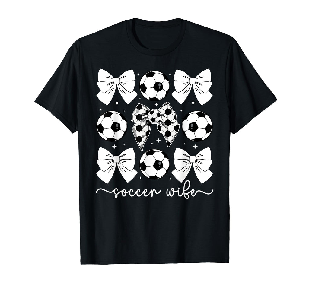 Soccer Wife Coquette Wife Soccer Player T-Shirt - Novelty Apparel Men Women