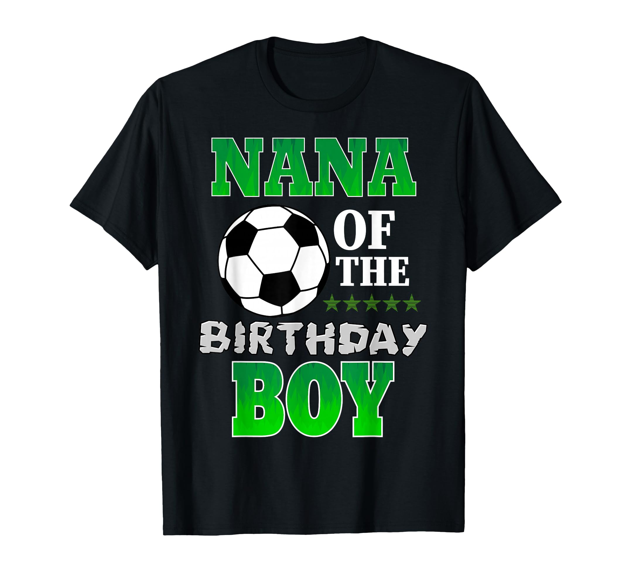 Nana Birthday Soccer Stars Outfit T-Shirt - Aesthetic Graphic for Adults