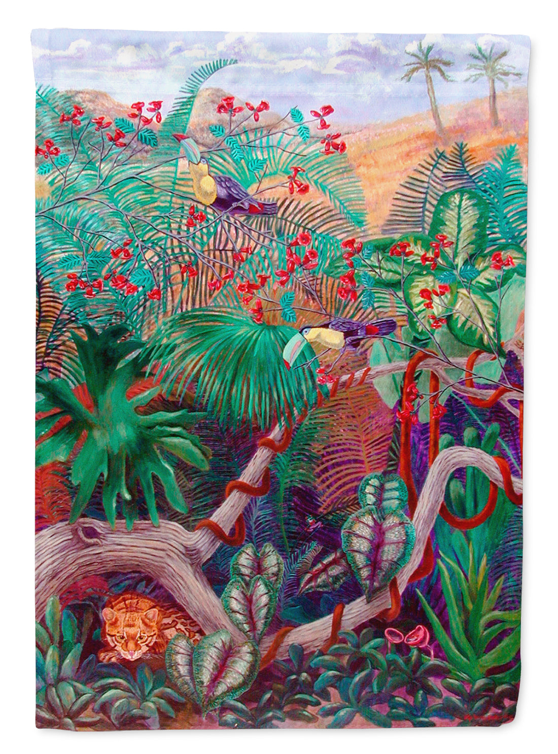 Bird - Toucan Garden Flag Mailbox Decorative Yard Banner Outside Patio Artwork for Flower Beds, Garden Size, Multicolor
