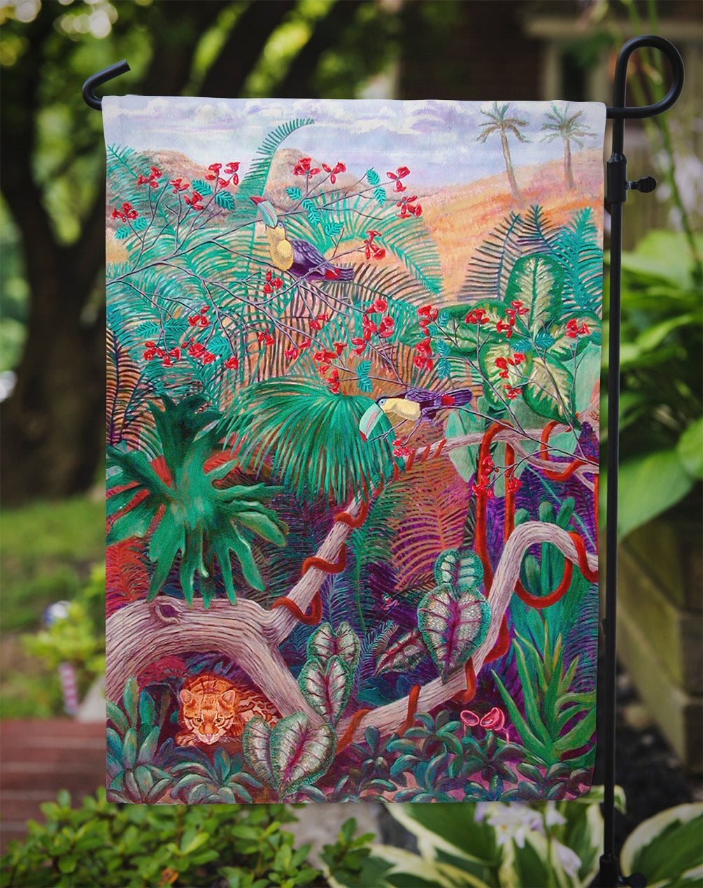 Bird - Toucan Garden Flag Mailbox Decorative Yard Banner Outside Patio Artwork for Flower Beds, Garden Size, Multicolor