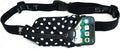 SPIbelt Running Belt for Women Men, Phone Holder for Running, Running Fanny Pack, Holder for Phone, Running Waist Pack, Adjustable Waist, [Fits All Phones]. Black White Polka Dot/Black Zipper