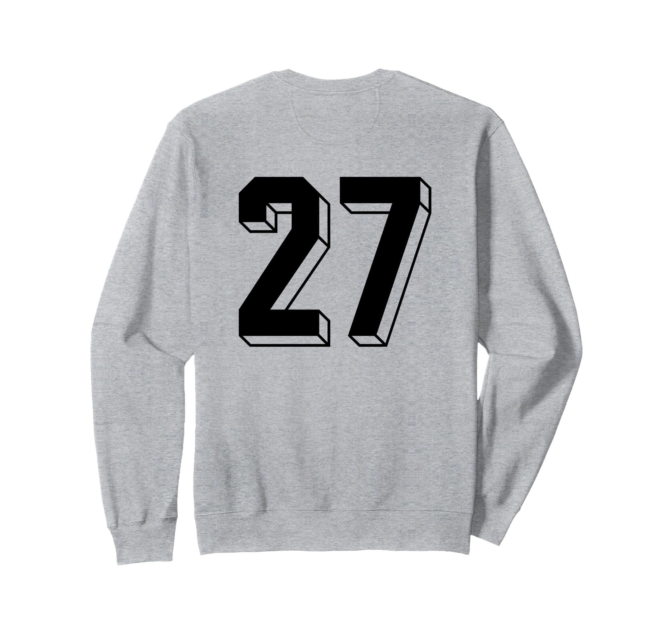 Number 27 Backside 80S 90S Team Sweatshirt - Custom Art Print for Adults