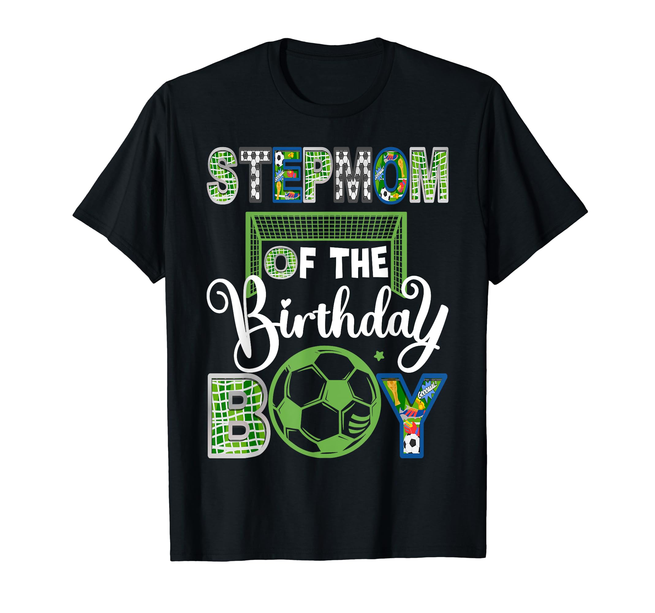 Stepmom Birthday Soccer Baller Birthday T-Shirt - Custom Art Print Unisex