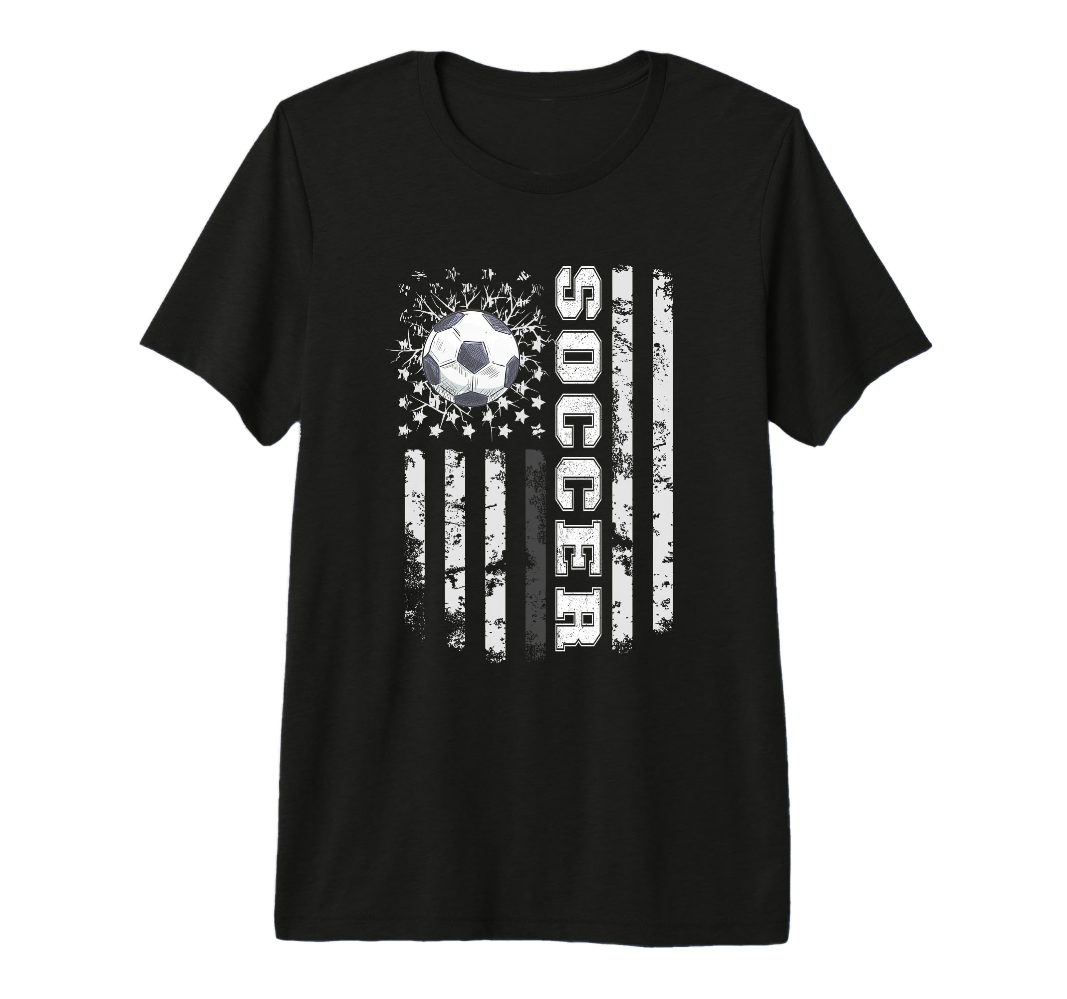 Soccer Usa Us Flag Soccer Coach T-Shirt - Minimalist Print for Adults