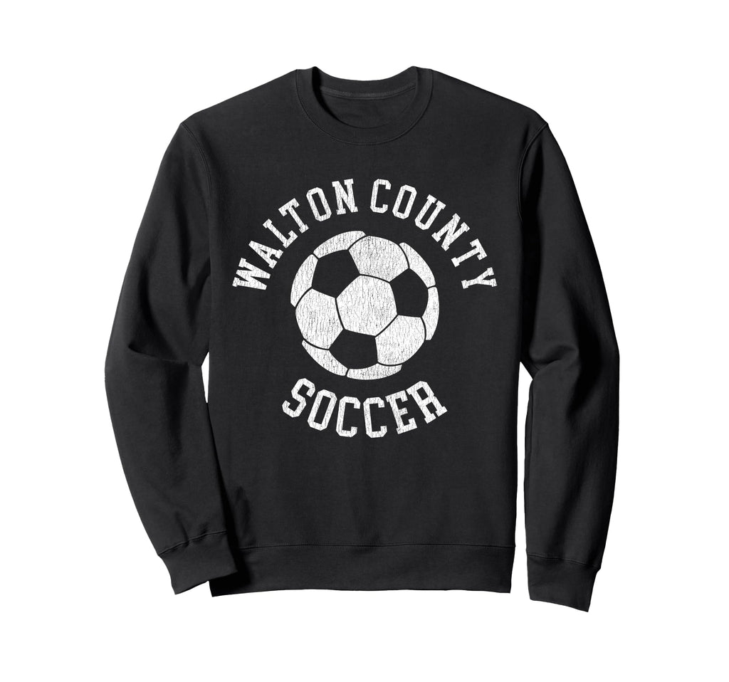 Walton County Soccer Distressed 90S Sweatshirt - Trendy Graphic Men Women