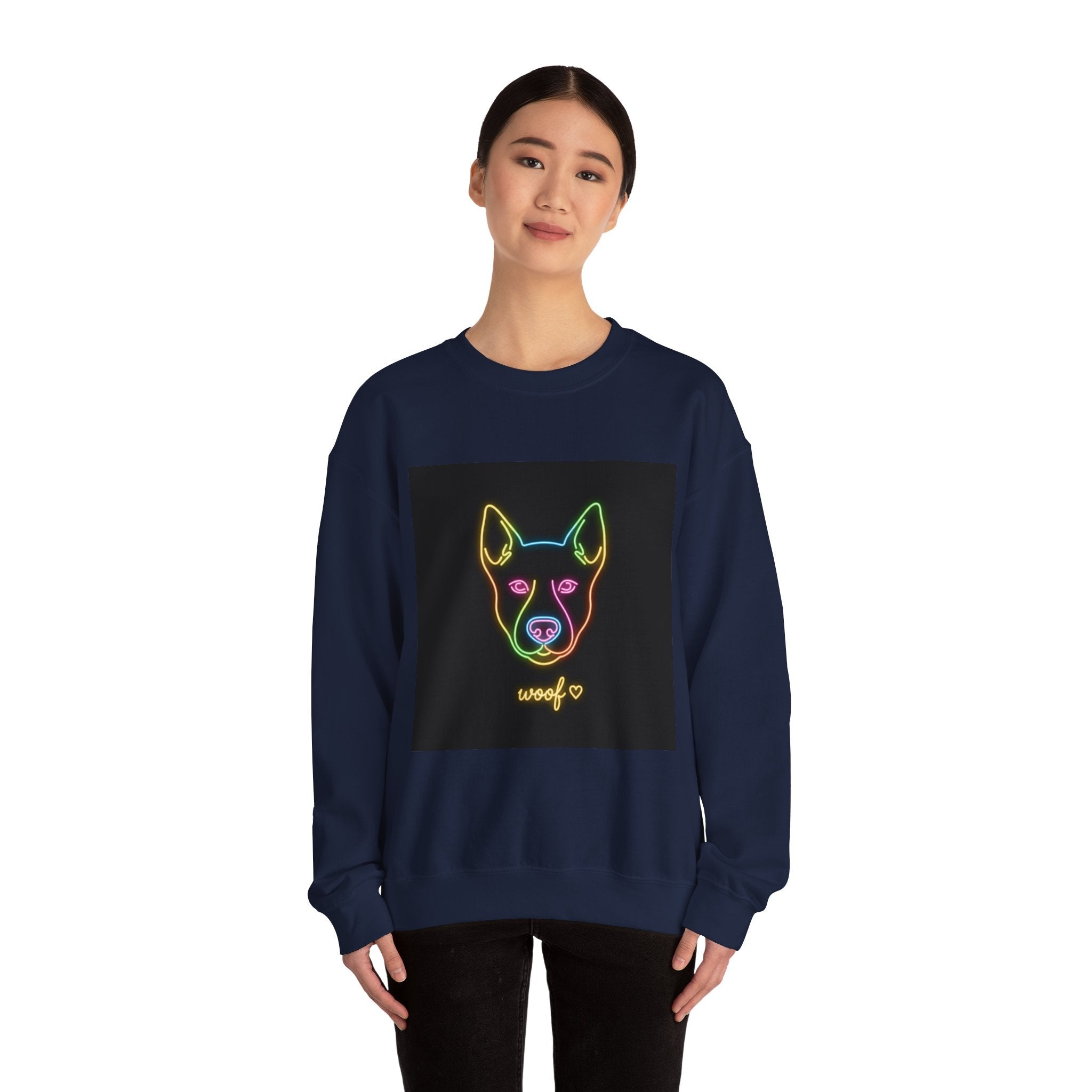 Funny Dog Meme Sweatshirt | Neon Doggo Graphic, Dog Mom Gift, Internet Dog Humor