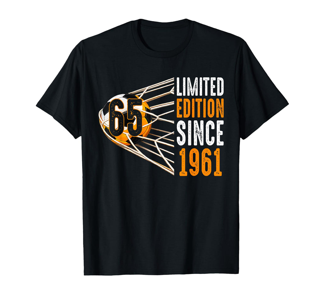 Soccer 65 Years Old Since 1961 T-Shirt - Casual Everyday Wear for Adults