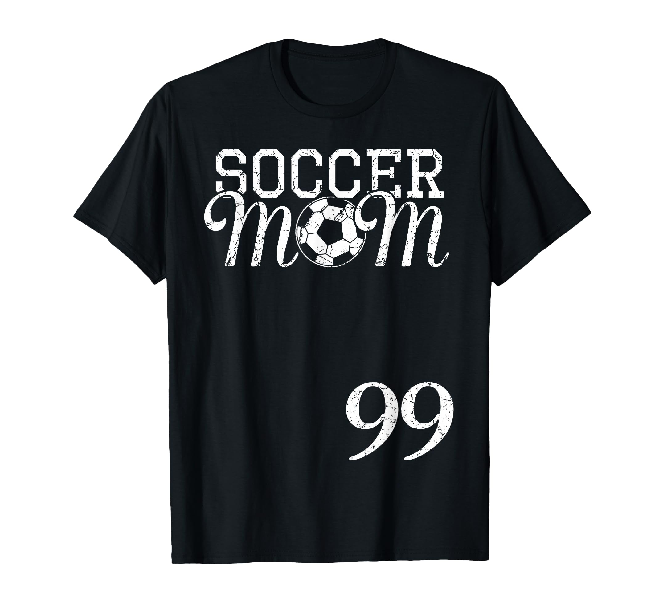 Soccer Mom Jersey Number 99 Favorite T-Shirt - Minimalist Print for Adults