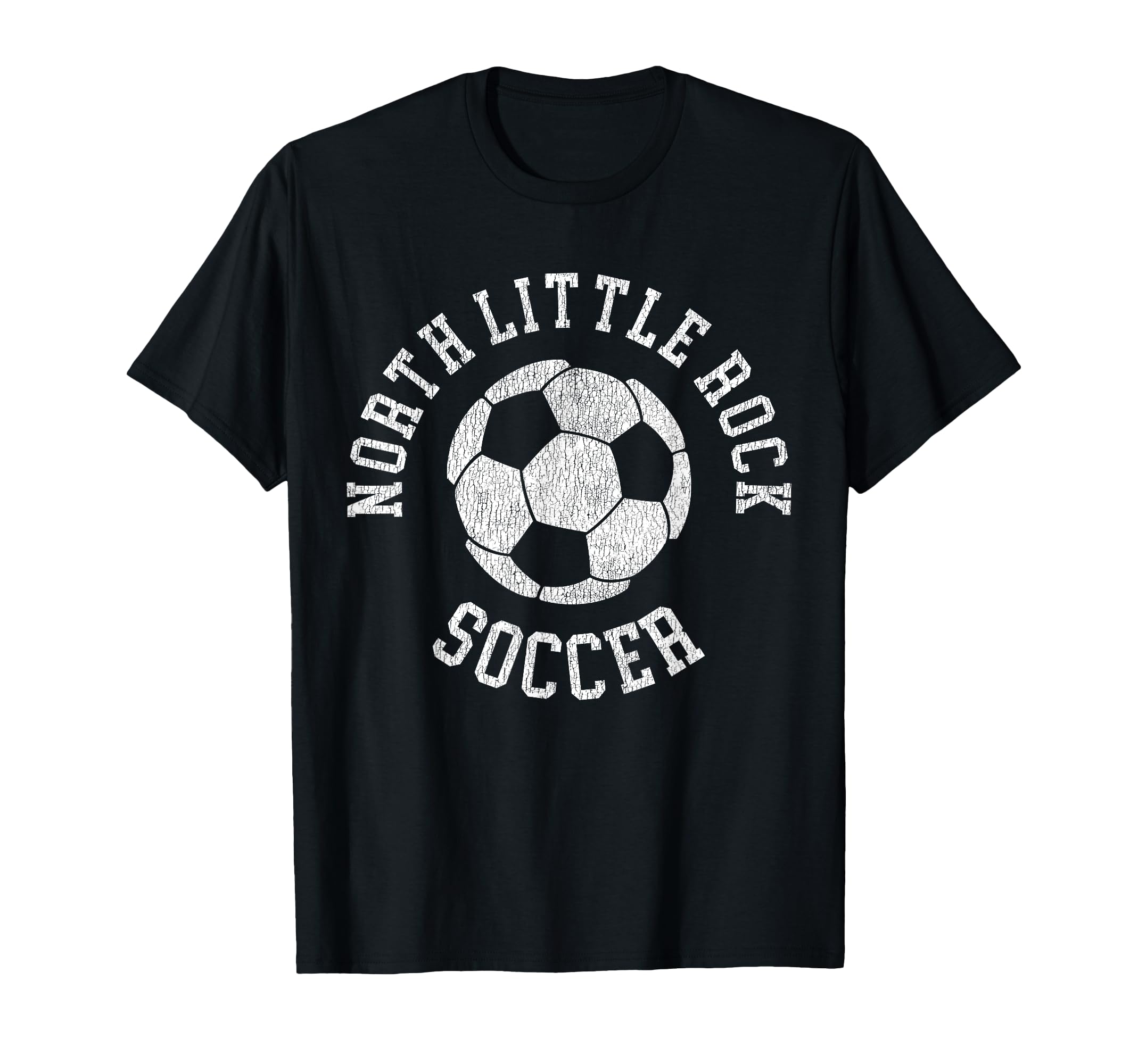 North Little Rock Soccer Distressed T-Shirt - Streetwear Style Men Women