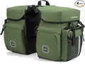 Bike Bag Accessories Panniers for Bicycle Rear Rack Bag 45L Waterproof Mountain Electric Bike Saddle Bag for Cycling Traveling Commuting Green