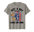 Just Who Loves Soccer Ramen And Anime T-Shirt - Graphic Print for Adults