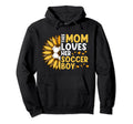 Mom Loves Soccer Sports Player Hoodie - Aesthetic Graphic for Adults