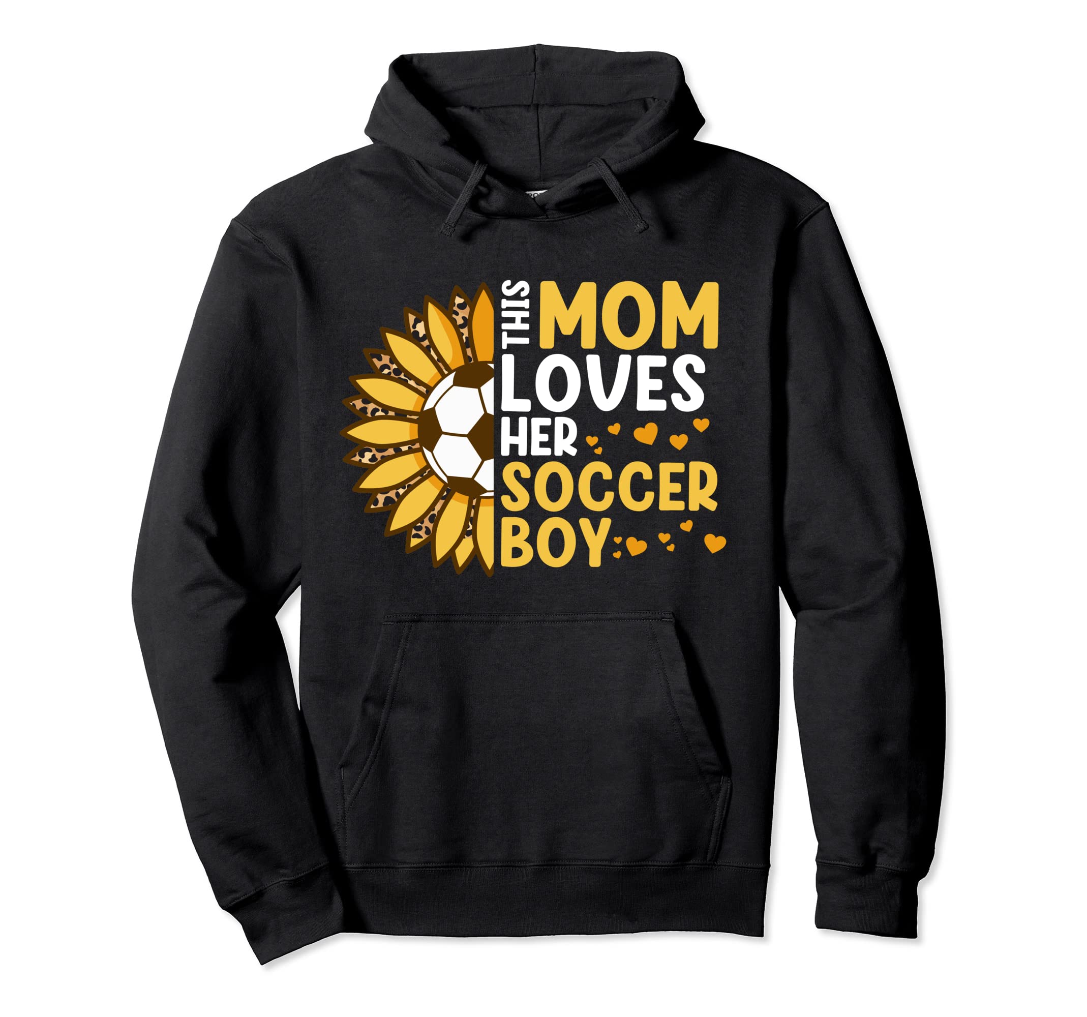 Mom Loves Soccer Sports Player Hoodie - Aesthetic Graphic for Adults