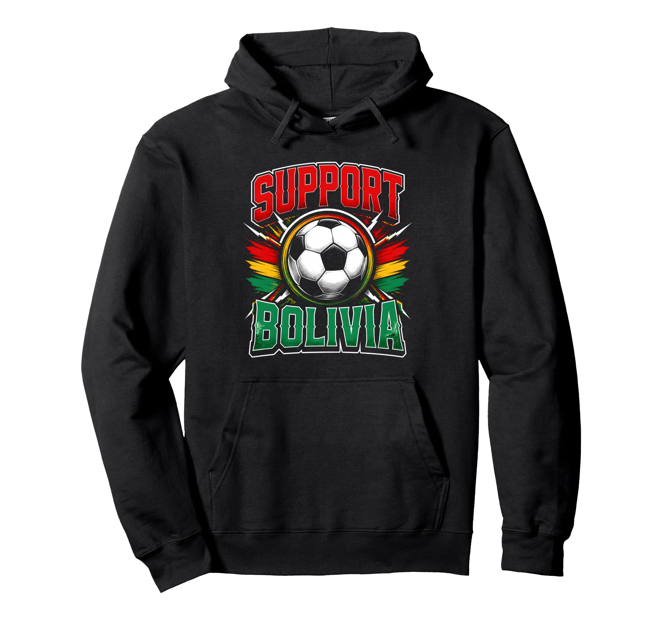 Support Bolivia Soccer Football Hoodie - Custom Art Print for Adults