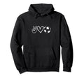 Peace Love And Soccer Football Lovers Hoodie - Novelty Apparel for Adults
