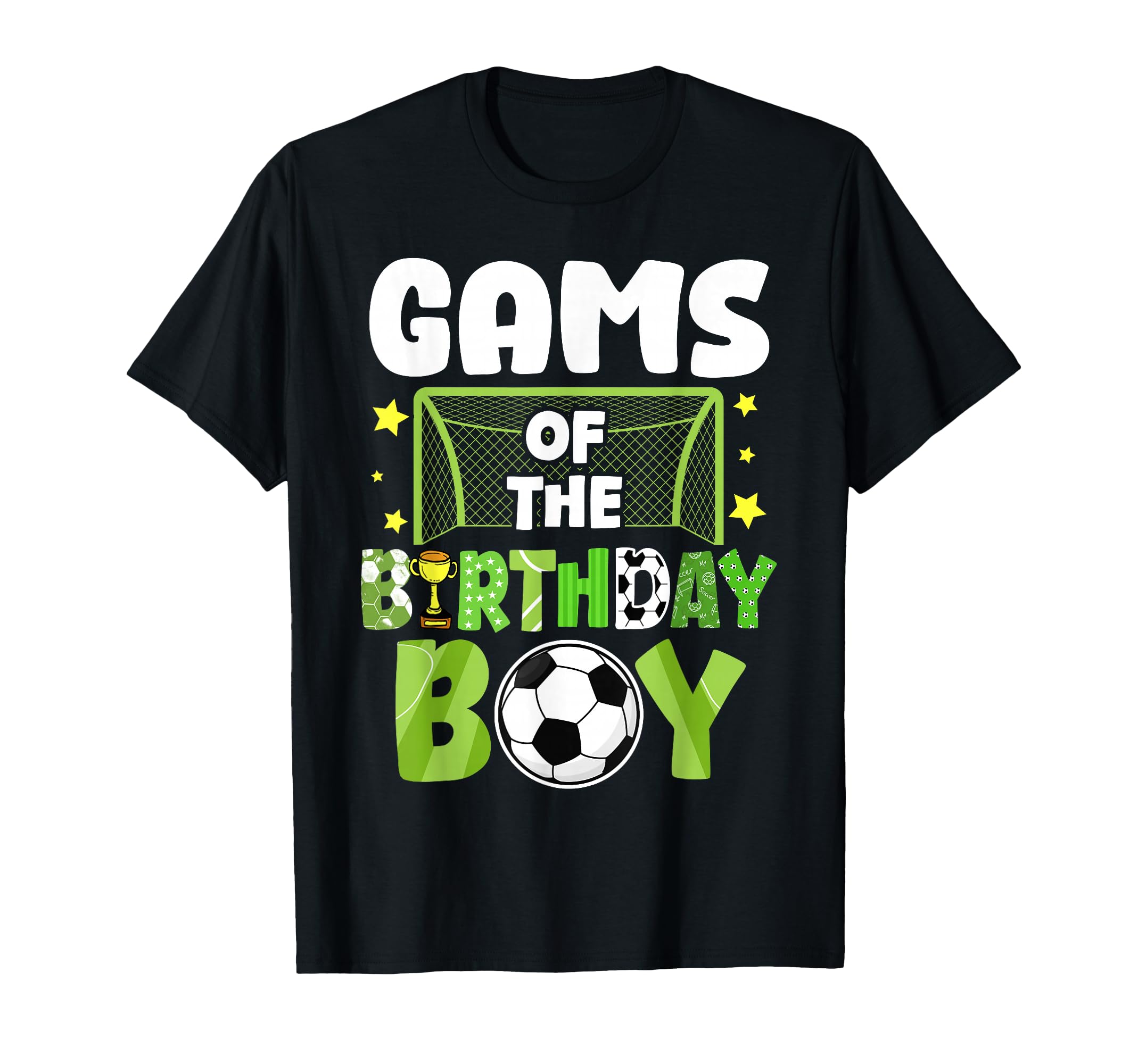 Soccer Gams Birthday Party Family T-Shirt - Aesthetic Graphic Men Women