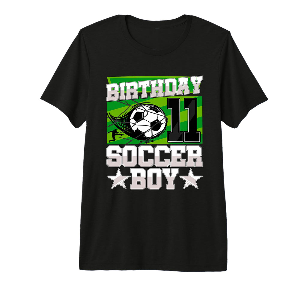 Soccer Birthday Party 11Th Birthday T-Shirt - Minimalist Print for Adults