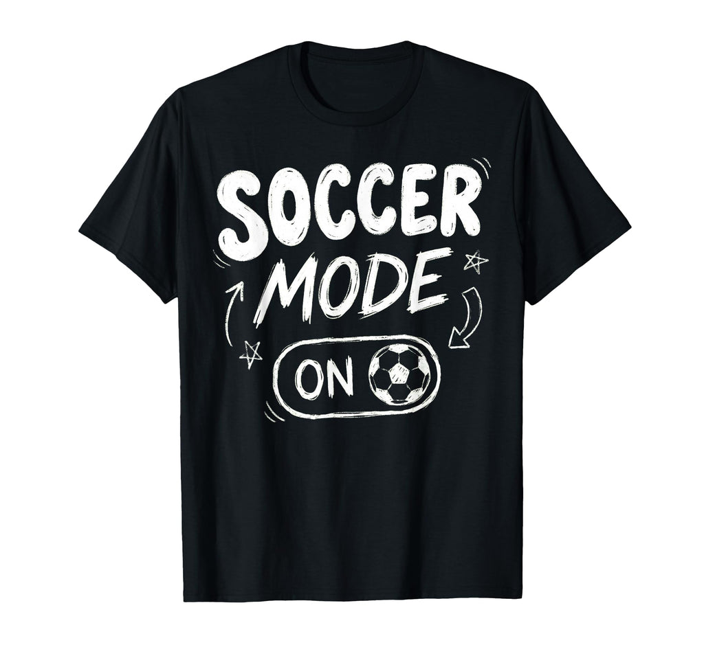 Soccer Mode Funny Striker Football T-Shirt - Graphic Print Men Women