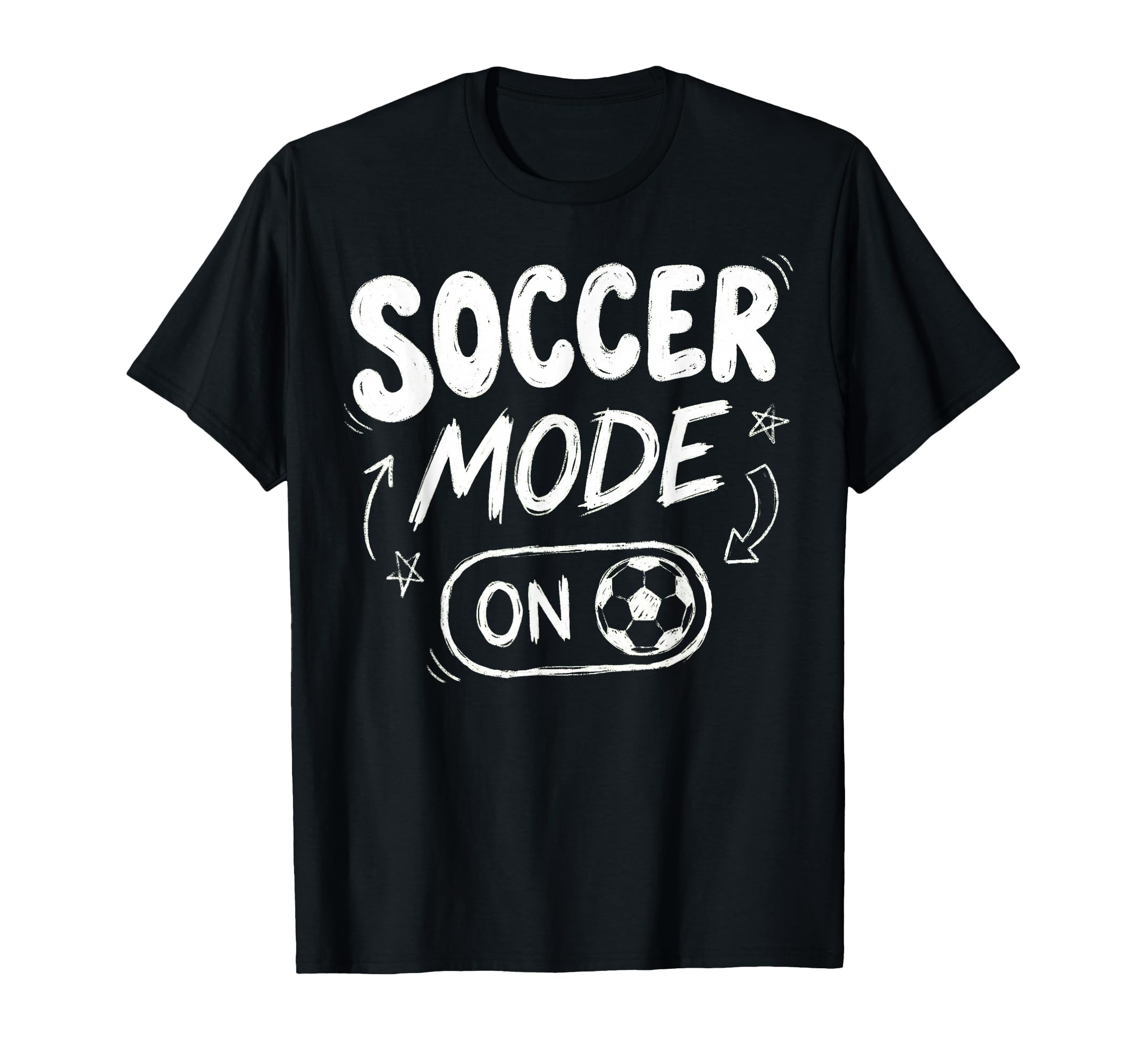 Soccer Mode Funny Striker Football T-Shirt - Graphic Print Men Women