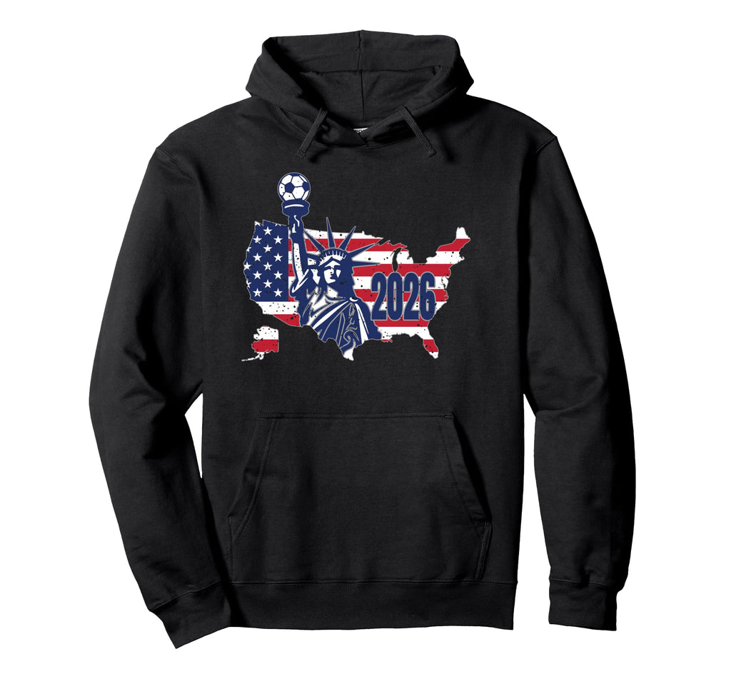 Usa World Football 26 American Team Hoodie - Graphic Print for Adults