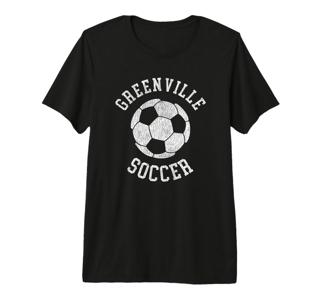 Greenville Soccer Distressed 90S Tri T-Shirt - Aesthetic Graphic Men Women