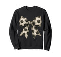 Watercolor Soccer Ball Bow Sport Sweatshirt - Trendy Graphic for Adults