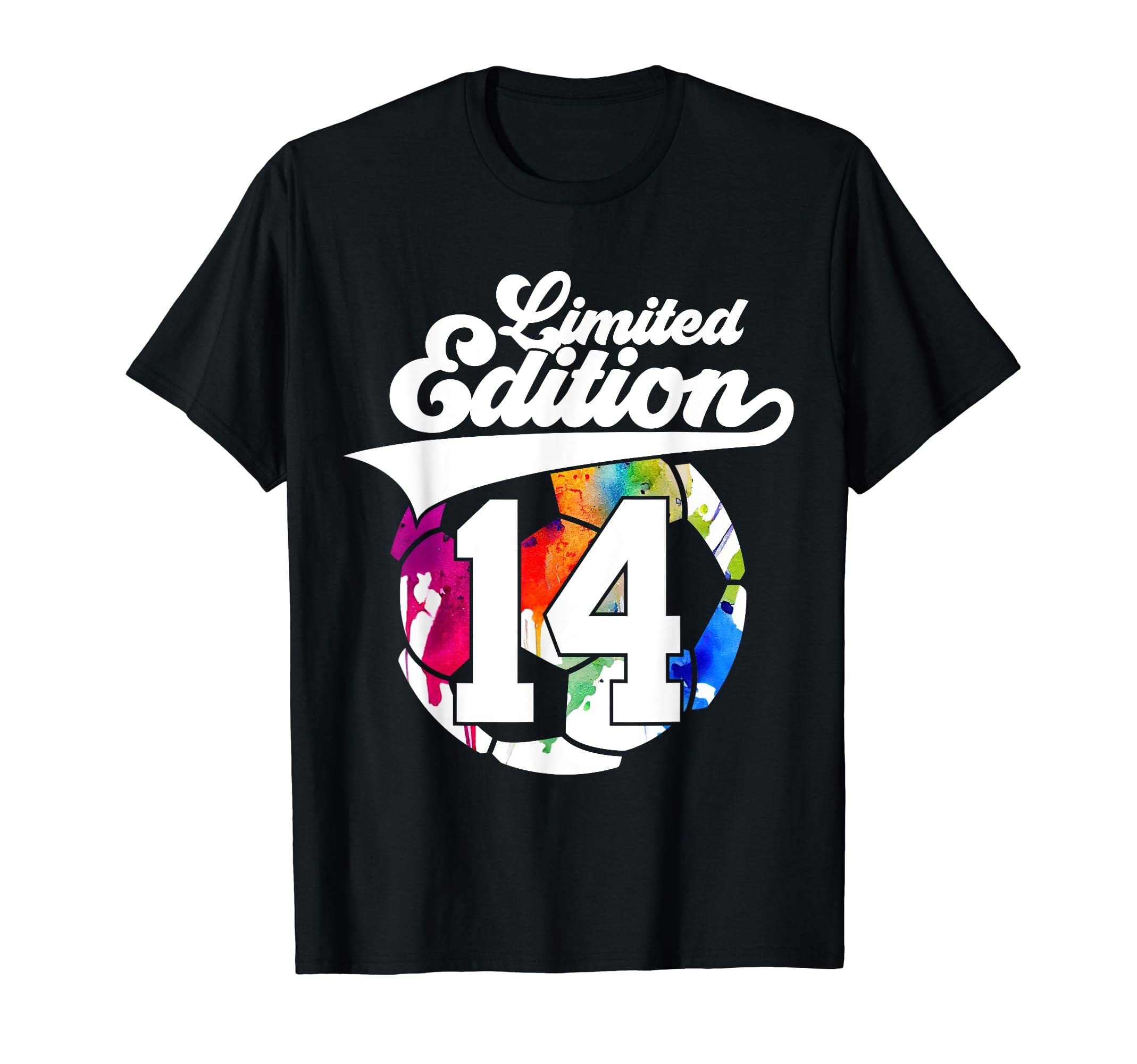 14 Years Soccer 14Th Birthday T-Shirt - Unique Graphic Unisex