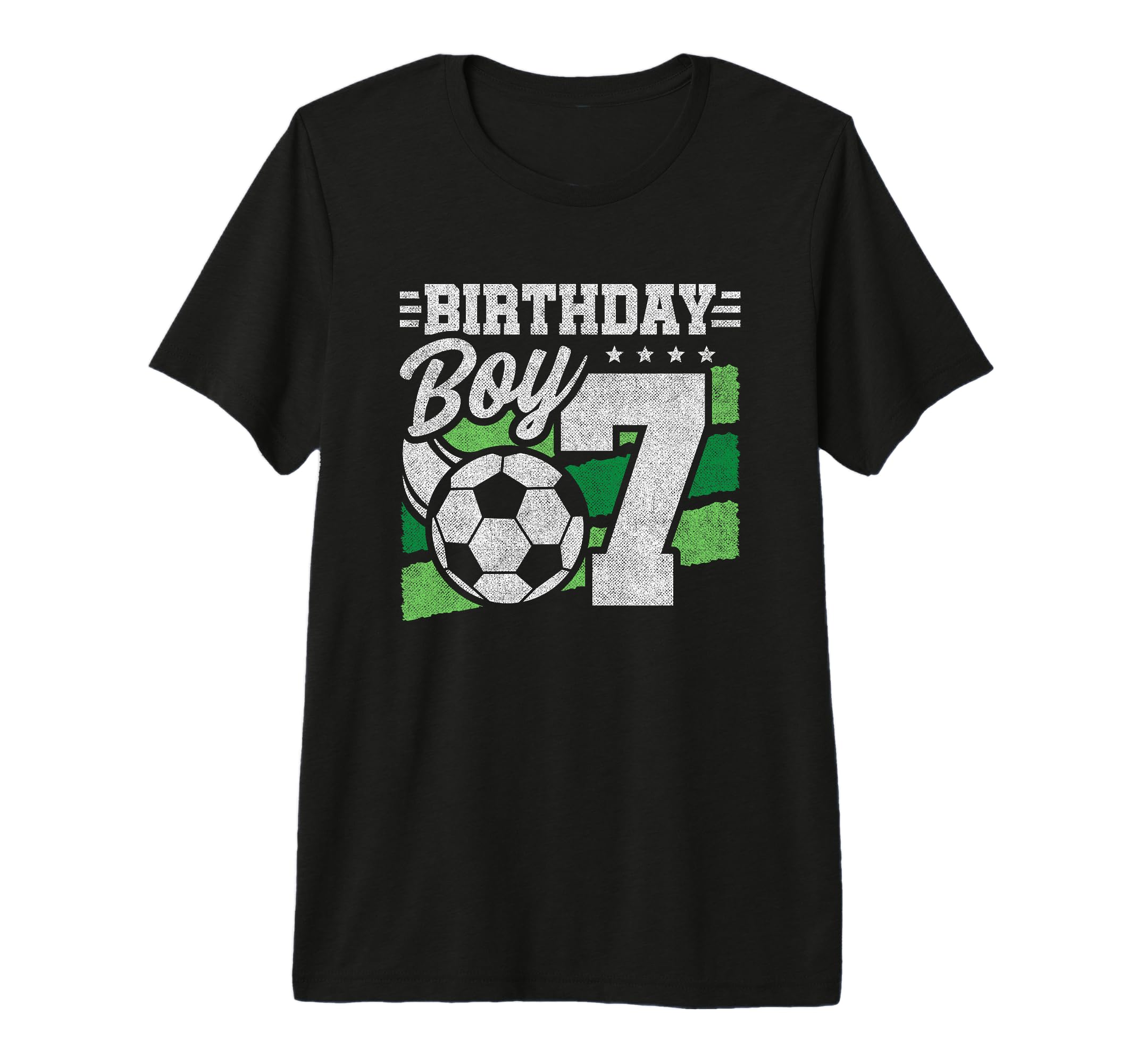 7 Year Old Soccer Birthday 7Th Birthday T-Shirt - Unique Graphic Men Women