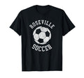 Roseville Soccer Distressed 90S T-Shirt - Graphic Print Men Women