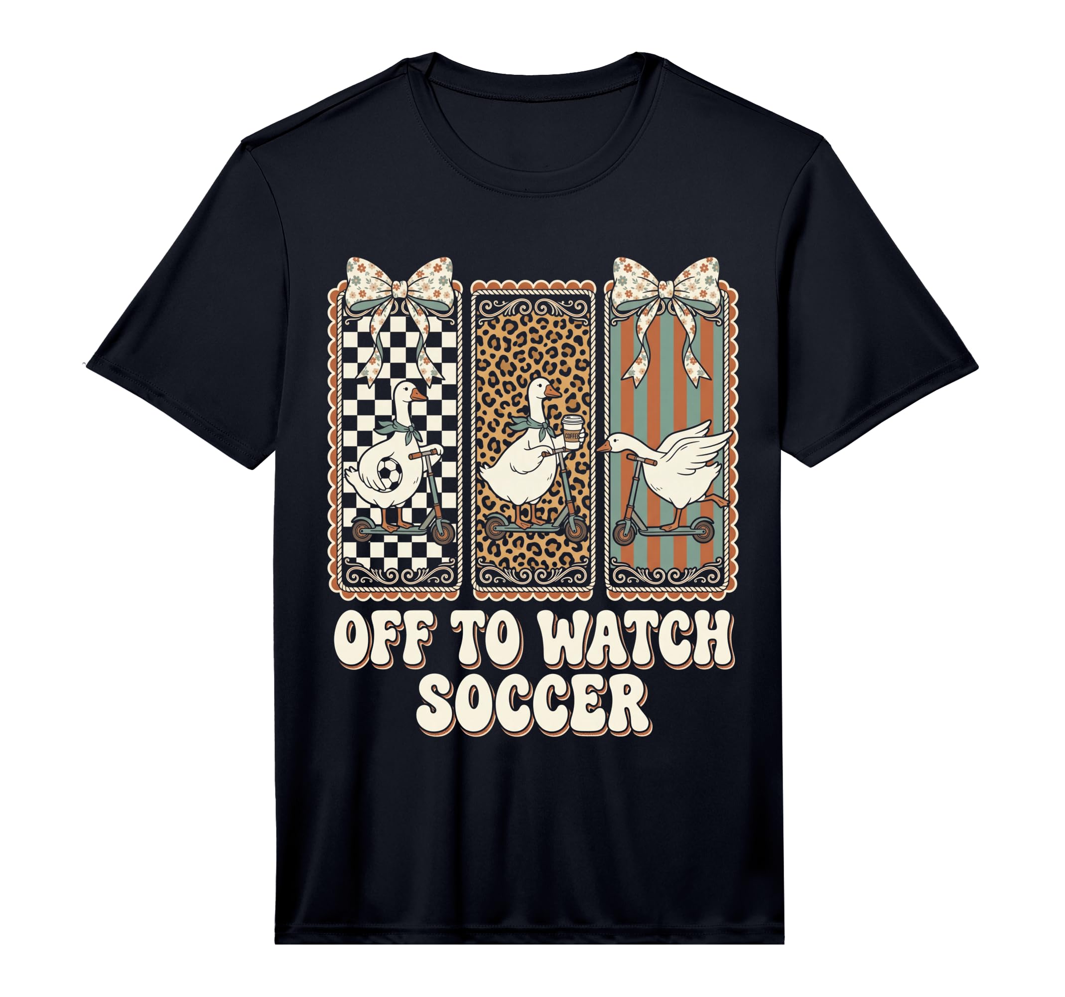 Off To Watch Soccer Silly Goose Funny T-Shirt - Streetwear Style Men Women