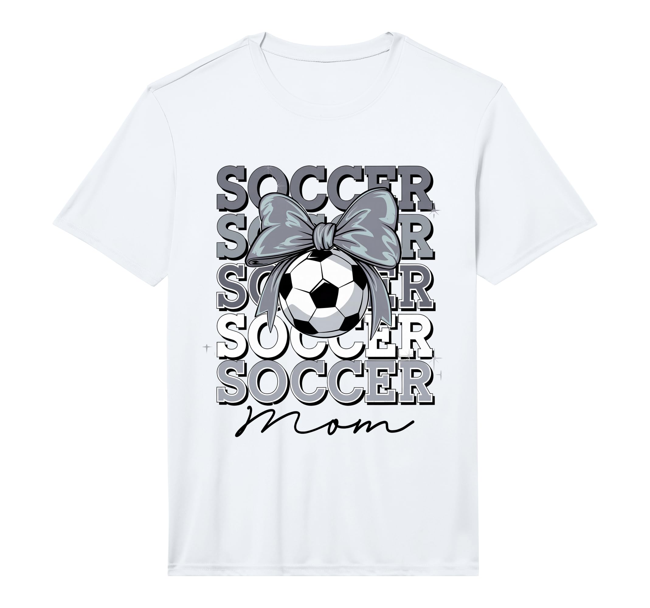 Groovy Soccer Mom Mother Coquette T-Shirt - Fun Novelty Design Men Women