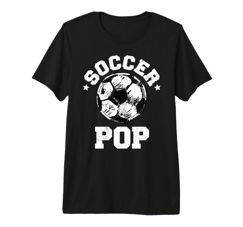 Mens Soccer Pop Soccer Ball Distressed T-Shirt - Trendy Graphic for Adults