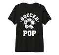 Mens Soccer Pop Soccer Ball Distressed T-Shirt - Trendy Graphic for Adults