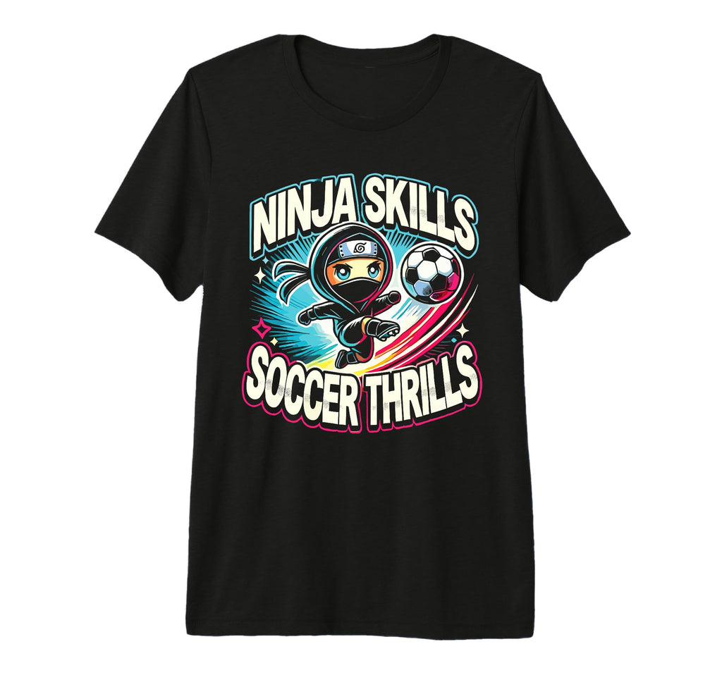Soccer Player Ninja Skills Soccer T-Shirt - Trendy Graphic Men Women