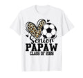 Senior Papaw Class 2026 Soccer Leopard T-Shirt - Novelty Apparel Unisex