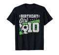 10Th Birthday Soccer Party 10 Year T-Shirt - Minimalist Print Men Women