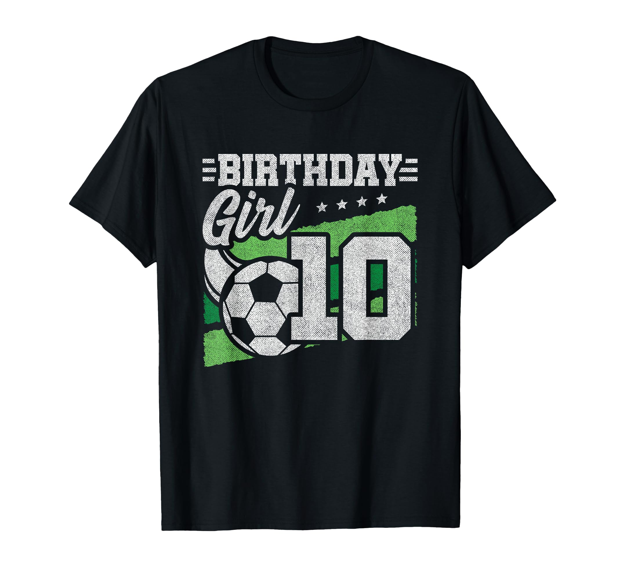 10Th Birthday Soccer Party 10 Year T-Shirt - Minimalist Print Men Women