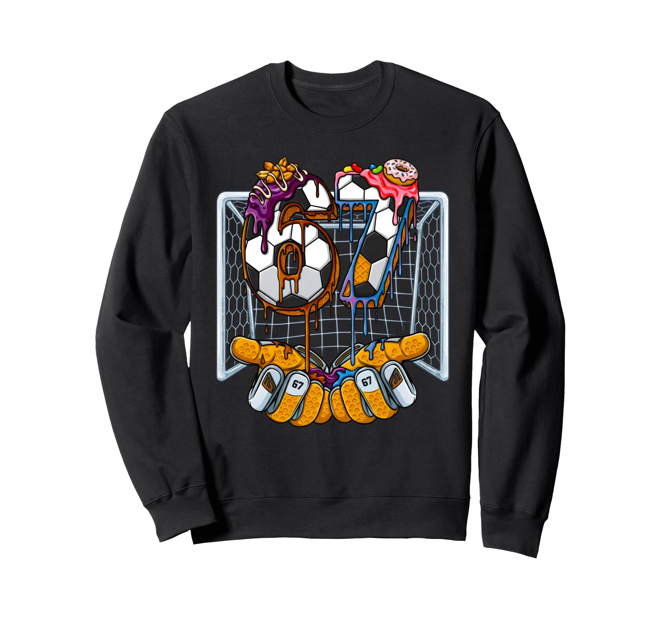 Soccer 67 Six Seven Drip Meme Sweatshirt - Fun Novelty Design Men Women