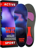 Sport Shock Absorbing Insoles - Athletic Shoe Cushioning Inserts for Men and Women - Ideal for Active Sports Running Training Hiking - Neutral Arch Good for Sneakers Shoes (M, Indigo)