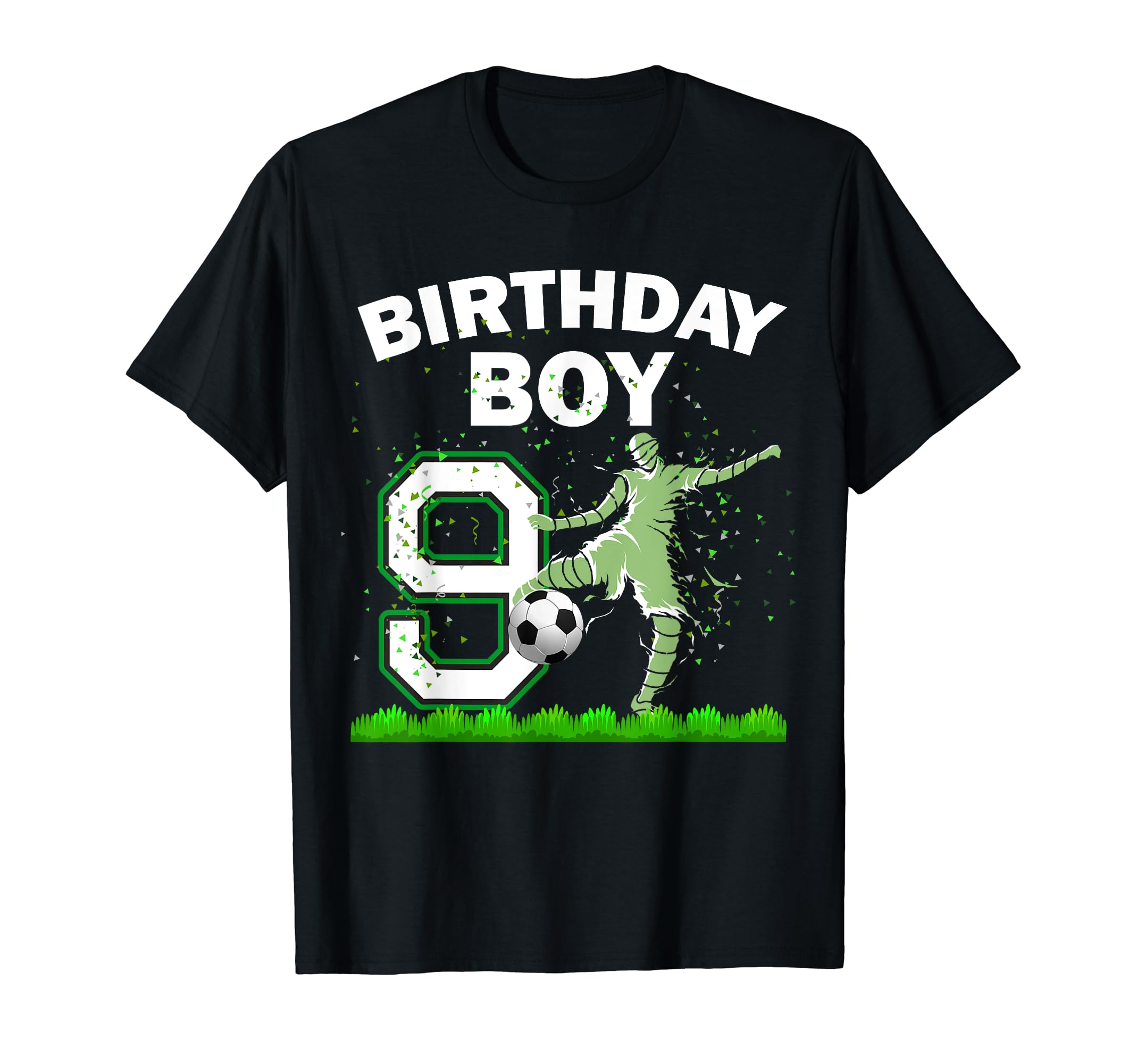 9Th B Day Soccer Sport Lover Theme 9 T-Shirt - Custom Art Print Men Women