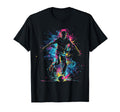 Ball Game Football Paint Splash T-Shirt - Minimalist Print for Adults