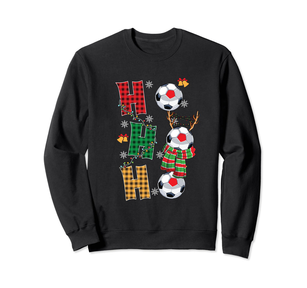 Holiday Sports Soccer Santa Sweatshirt - Casual Everyday Wear Unisex