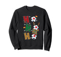 Holiday Sports Soccer Santa Sweatshirt - Casual Everyday Wear Unisex