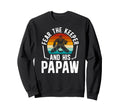 Fear Hockey Keeper Papaw Ice Sweatshirt - Minimalist Print for Adults