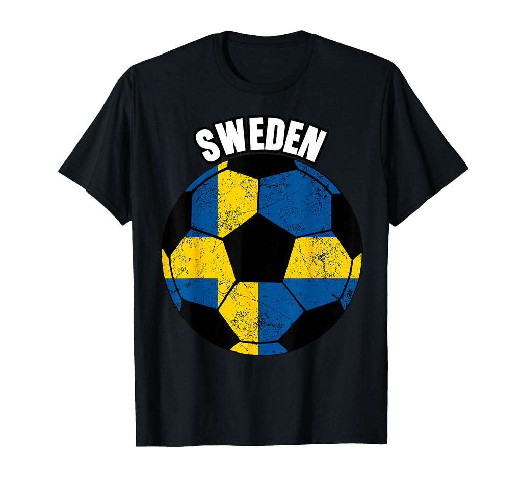 Sweden Soccer Game Player Football Fan T-Shirt - Graphic Print for Adults