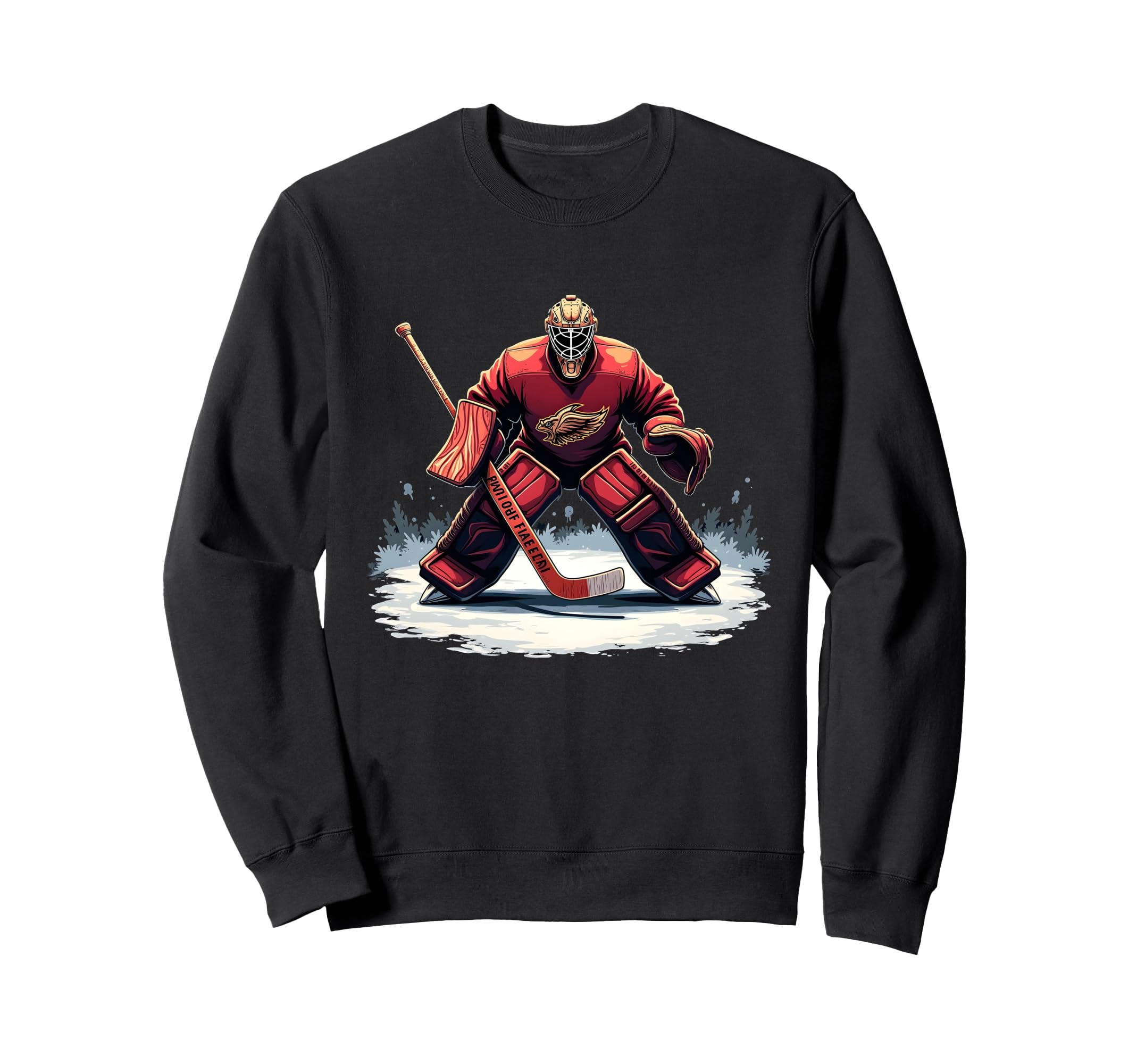 Ice Hockey Player Goalkeeper Ice Sweatshirt - Fun Novelty Design Unisex