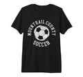 Mountrail County Soccer Distressed T-Shirt - Fun Novelty Design for Adults