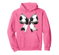 Coquette Bow Soccer Ball Pattern Mothers Hoodie - Trendy Graphic Unisex